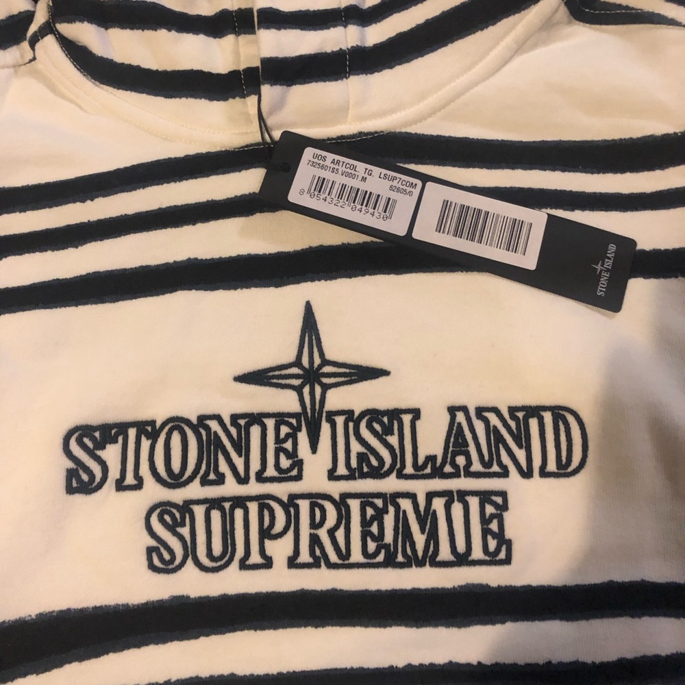 Supreme x Stone Island Warp Hoodie
